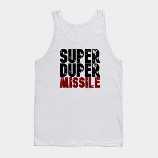 Super Duper Missile Wtih USA Flag Color Tank Top